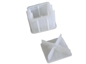 Molde silicona alhajero cuadrado con moño 